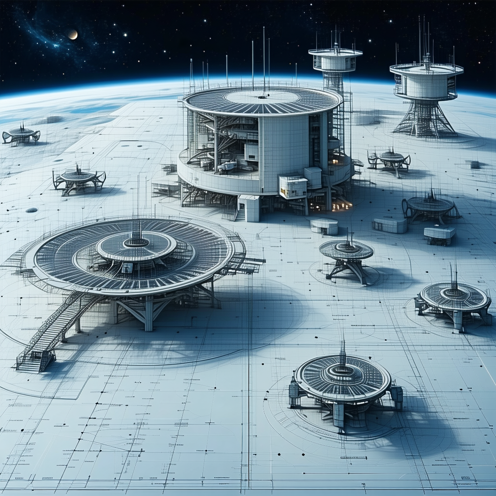 image, there large space station
