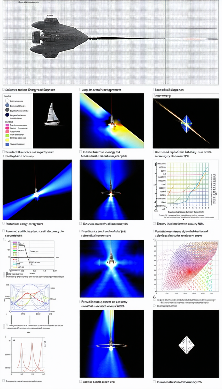 The Image Is A Collection Of Graphs And Diagrams, Each Showing Different Aspects Of A Spacecraft