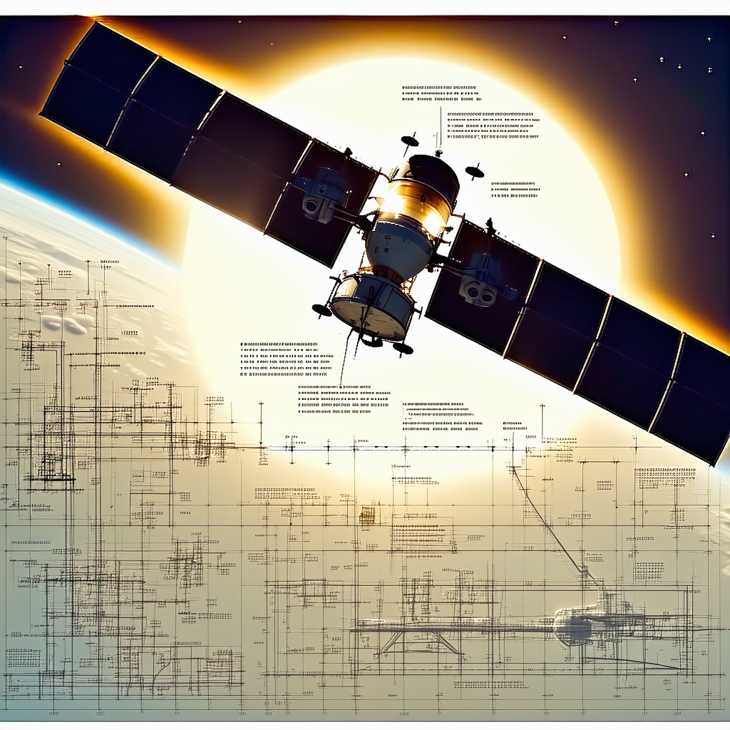 A Spacecraft With A Large Satellite Dish On Top Of It