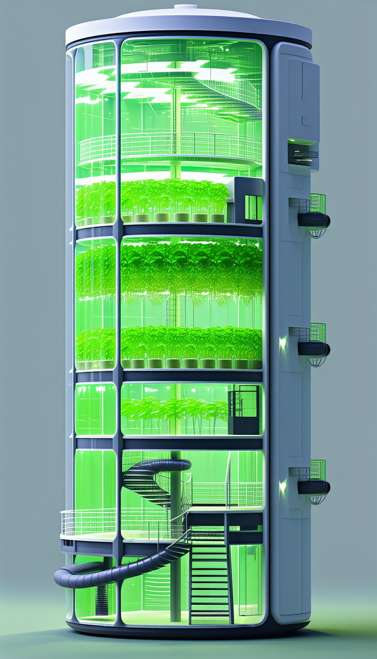 A Large, Multi-level Building With A Green, Vertical Garden On Its Side