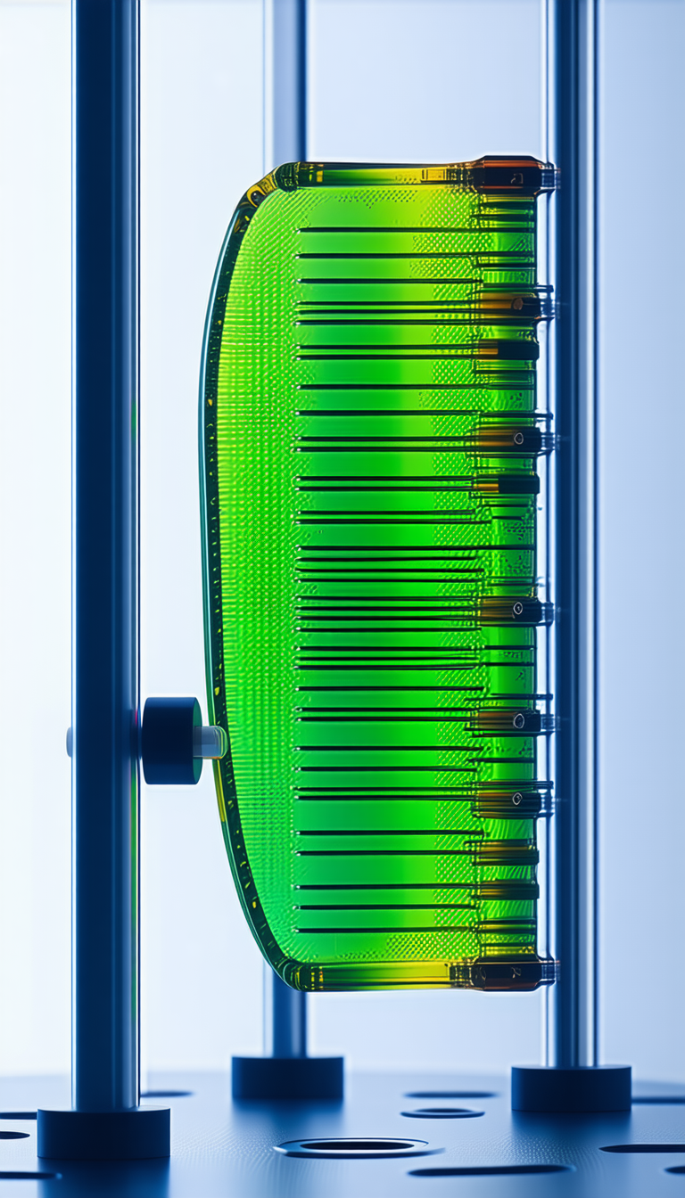 A Green Screen With A Series Of Small Green Lights