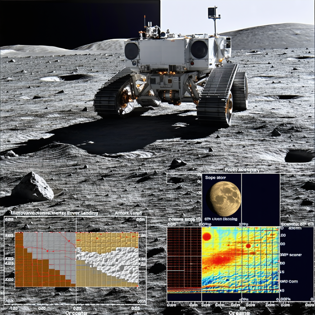 A Rover On The Moon, With A Large White Structure In The Foreground