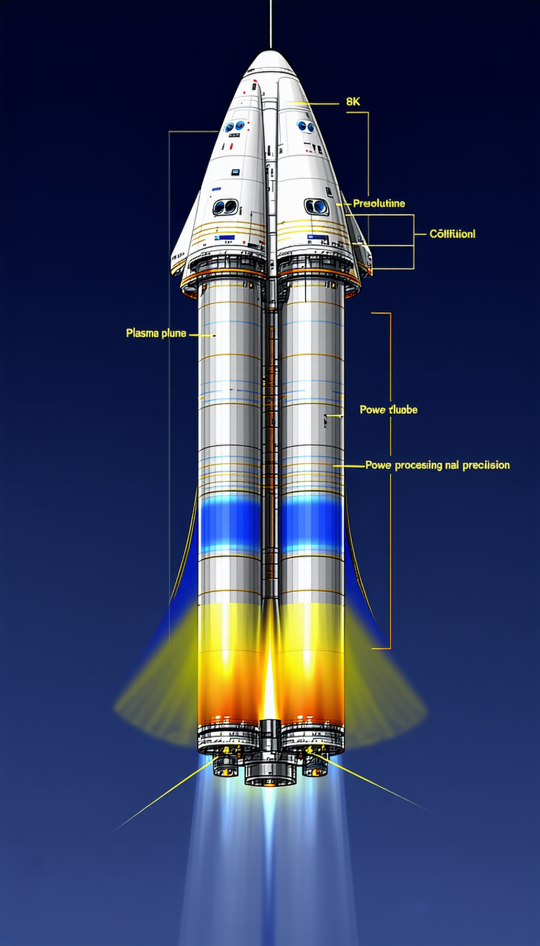 A Rocket Is Shown In A Diagram, With Its Various Components Labeled