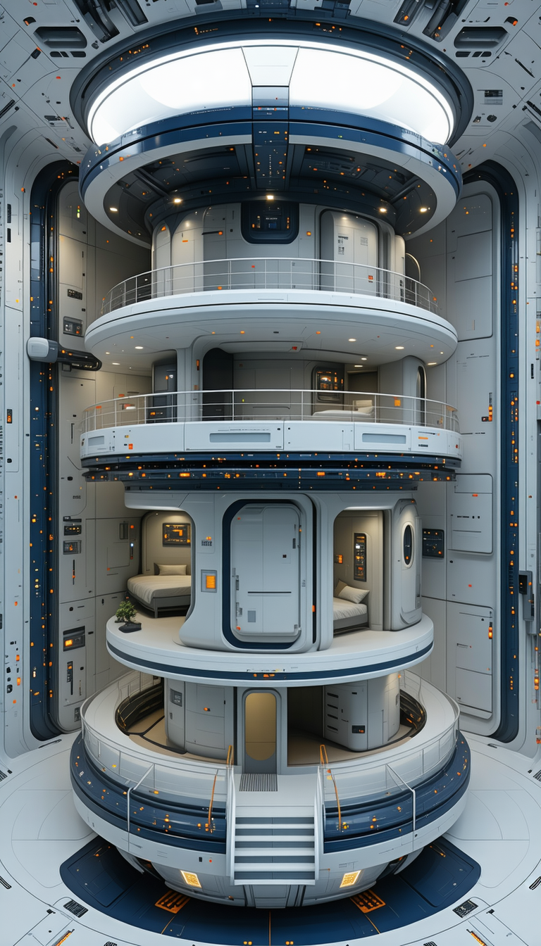 In The Image, There Is A Futuristic-looking Building With A Large Number Of Windows