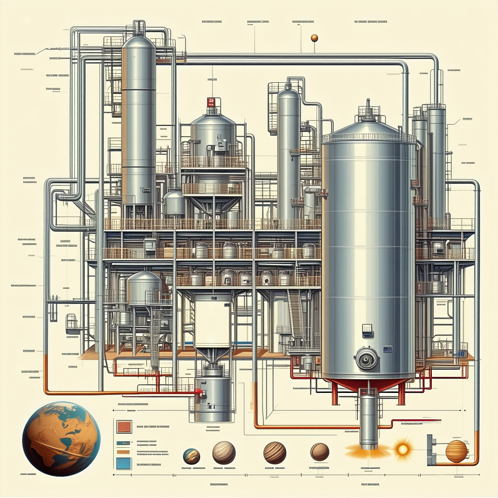 detailed drawing chemical plant