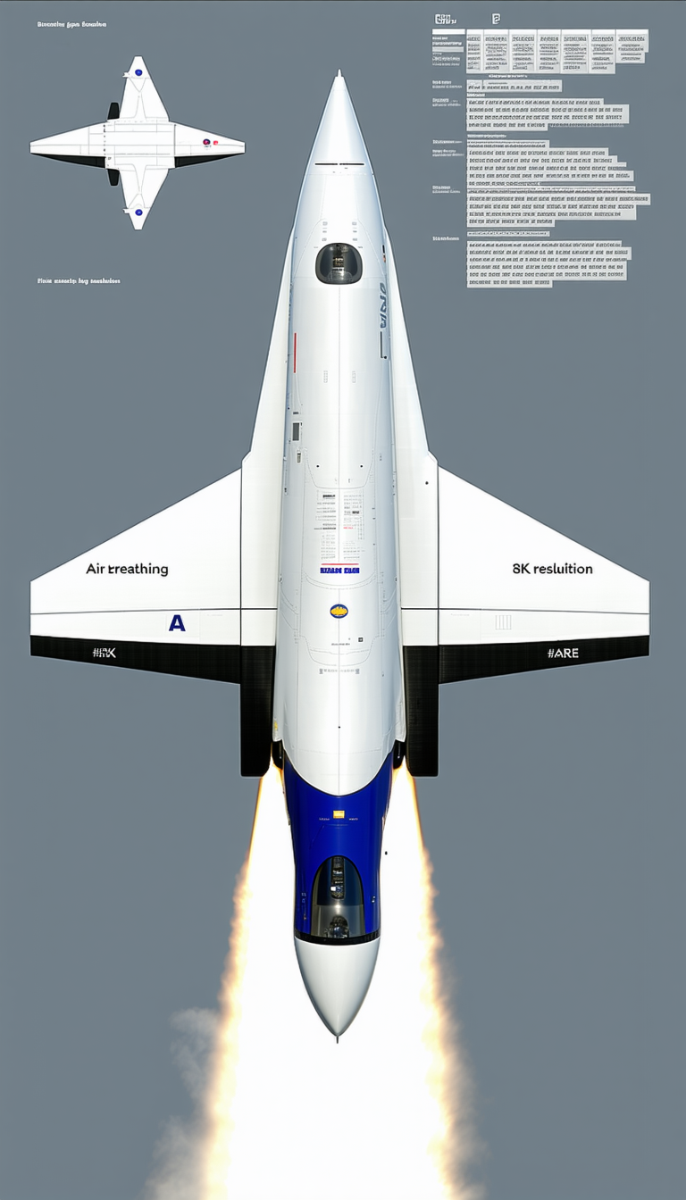 A White And Blue Jet Is Shown In A Close-up Shot, With The Engine Visible In The Foreground