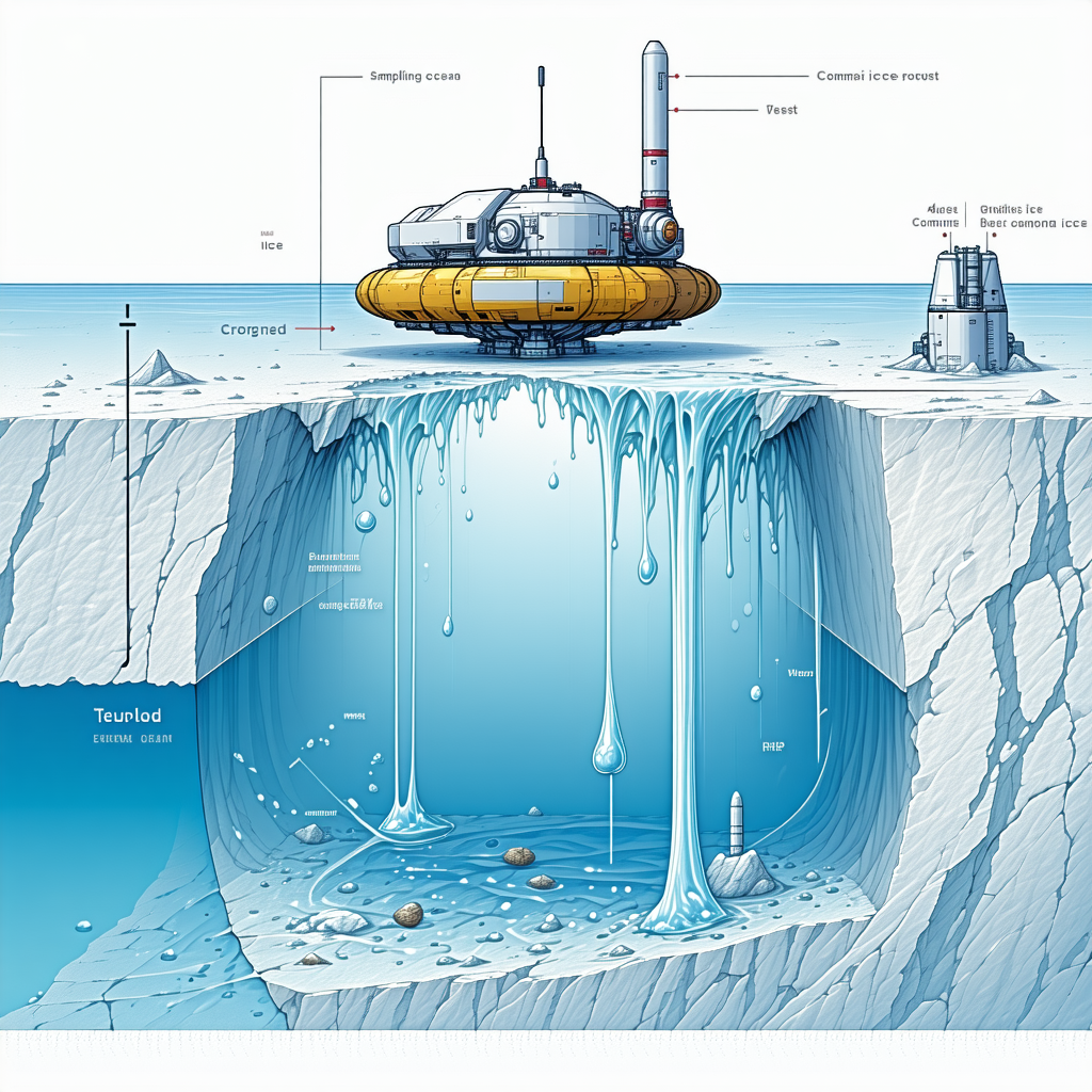 A Futuristic Submarine, Which Appears To Be A Spacecraft, Floating In The Ocean