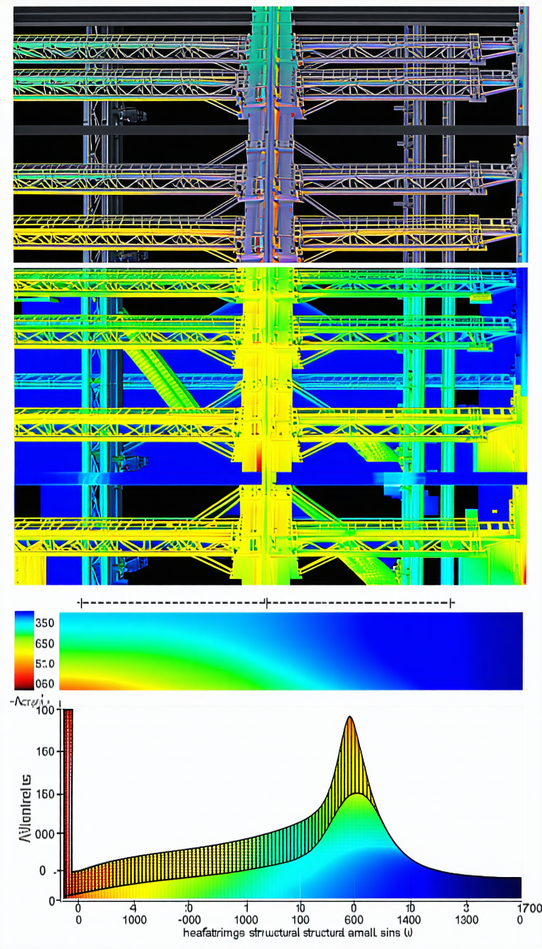The Image Is A 3d Model Of A Large Structure, Possibly A Bridge Or A Building