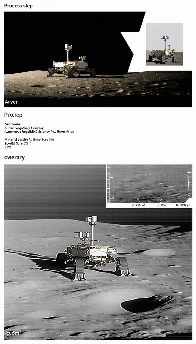 The Image Is A Close-up Of A Rover Vehicle On The Surface Of A Planet