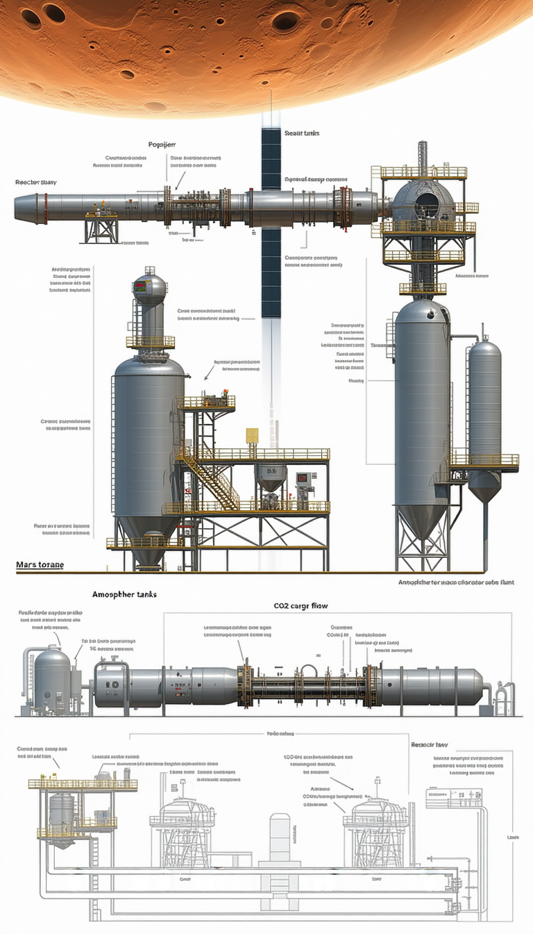The Image Is A Detailed Drawing Of A Large Industrial Plant, Specifically A Refinery