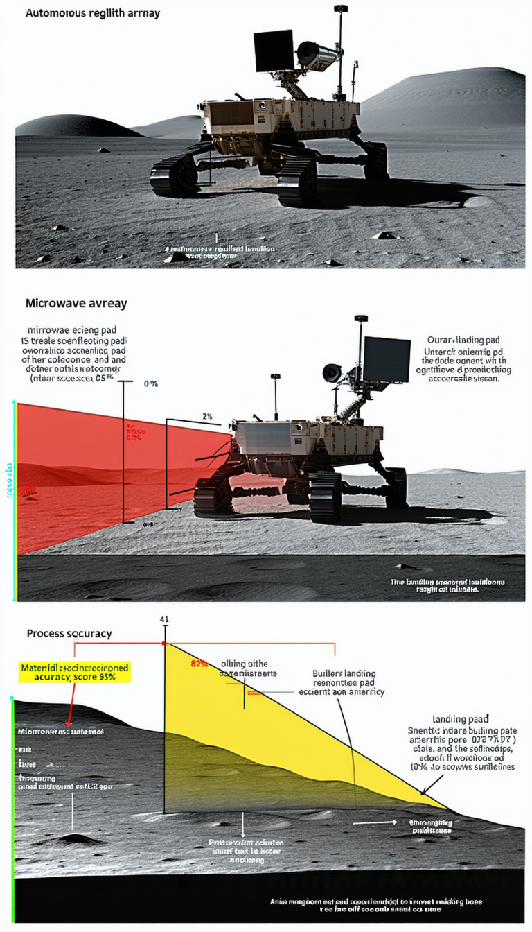 The Image Is A Diagram Showing The Process Of Landing A Spacecraft On A Planet