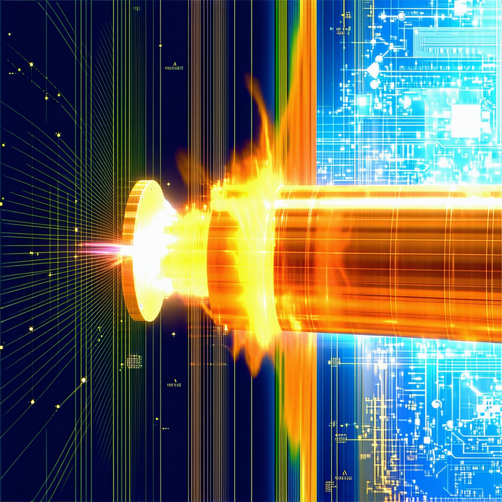 A Computer Generated Image Of A Large, Brightly Lit, And Colorful Tunnel Is Shown
