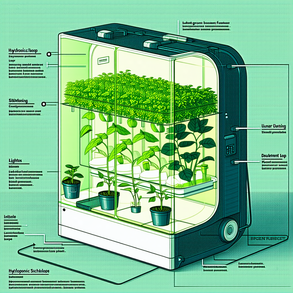 A Large, Green, And Well-lit Box Filled With Various Plants