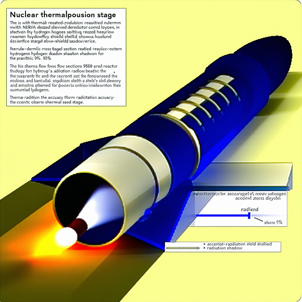 A Blue And Yellow Rocket Is Shown In A Diagram, With A Red Line Coming Out Of The Bottom Of It