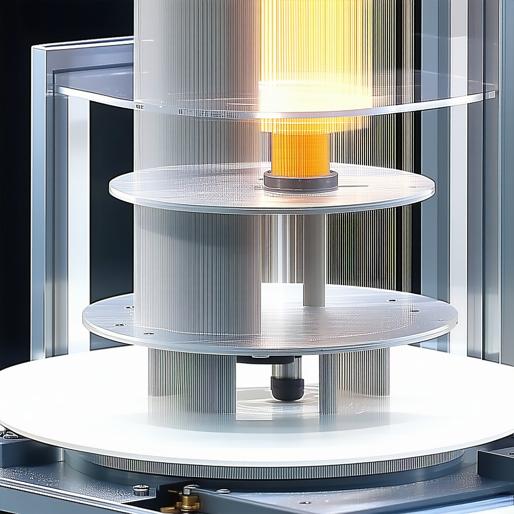 A Large, Clear Glass Cylinder Is Filled With A Yellow Liquid