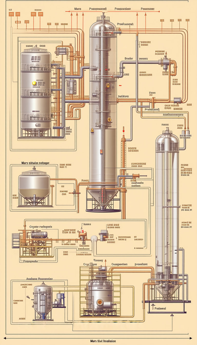 A Large Diagram Is Displayed, Showing The Process Of Making A Product