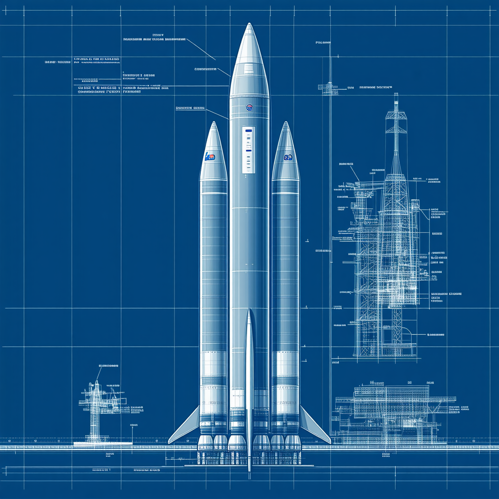 The Image Is A Blueprint Of A Space Shuttle, Showcasing Its Various Components