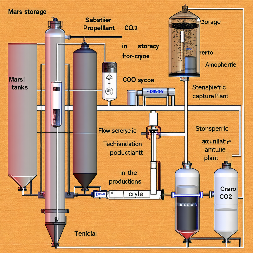 The Image Is A Diagram Of A Chemical Plant, Showing The Process Of Producing Co2