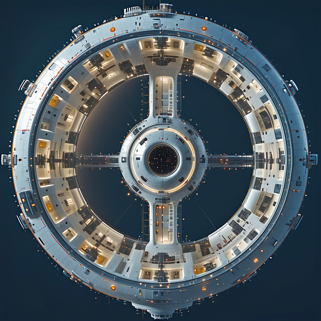 The Image Is A Close-up Of A Large, Round, White Structure With Many Windows