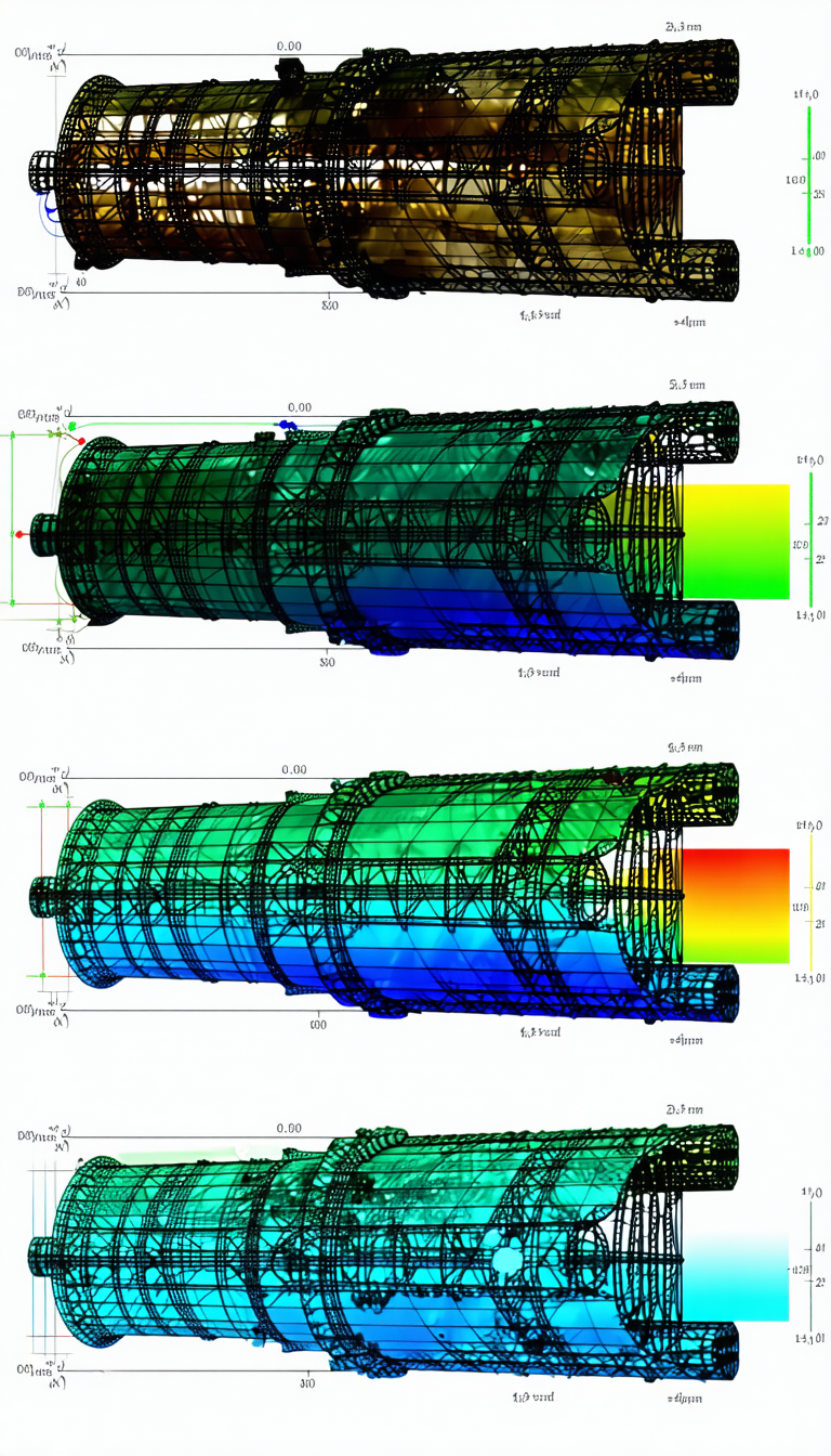 A 3d Model Of A Jet Engine, With Two Different Views Of The Engine