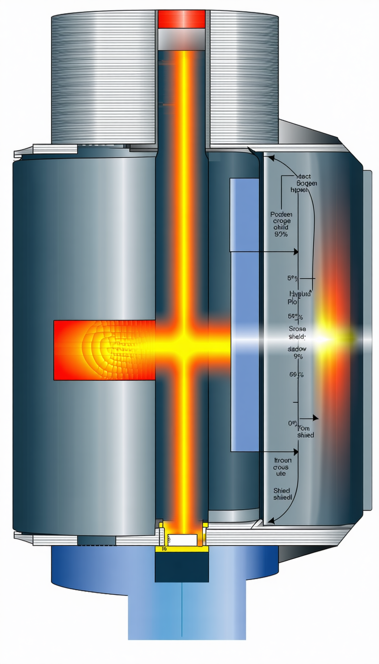 A Large, Cylindrical Object With A Bright Orange Glow Emanating From It