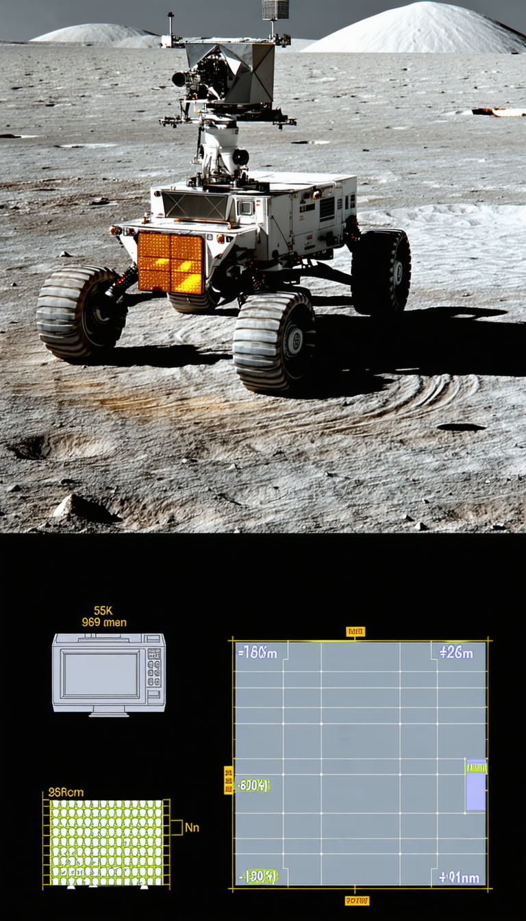 A White Robotic Vehicle, Possibly A Rover, Driving On A Dirt Surface