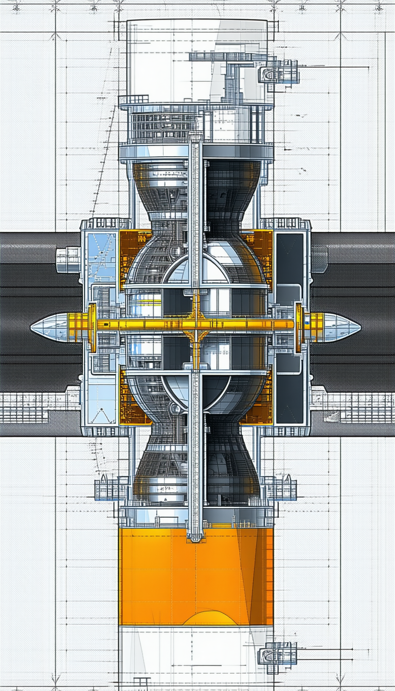 A Large, Futuristic-looking Structure Is Shown In A Drawing