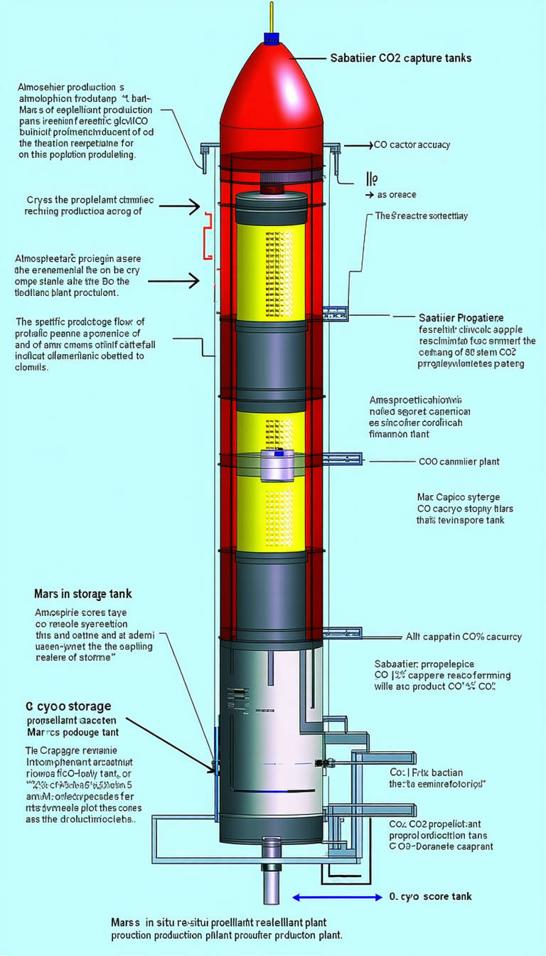 The Image Is A Diagram Of A Large Tower, Likely A Water Tower, With Various Parts Labeled