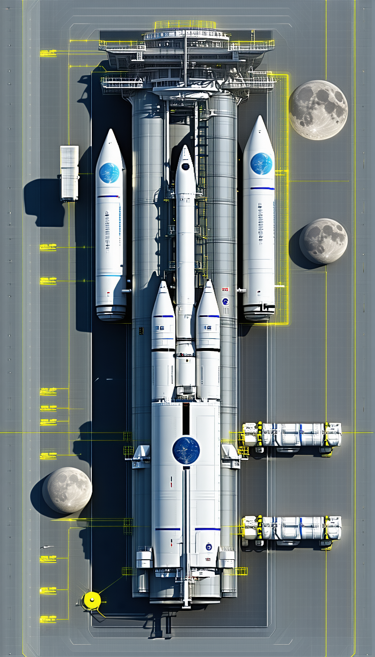 A Large White Space Shuttle Is Docked With A Smaller Space Shuttle