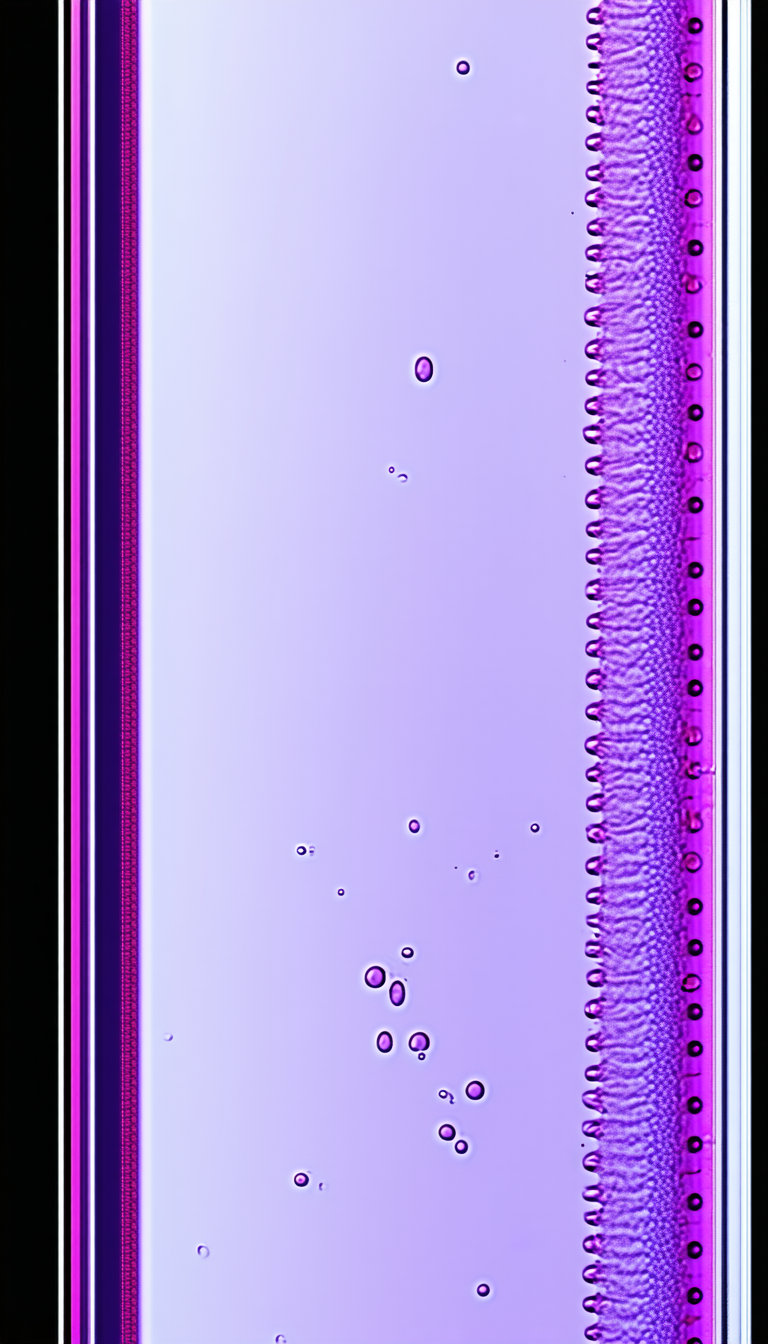 A Purple Liquid With A Few Bubbles Floating In It