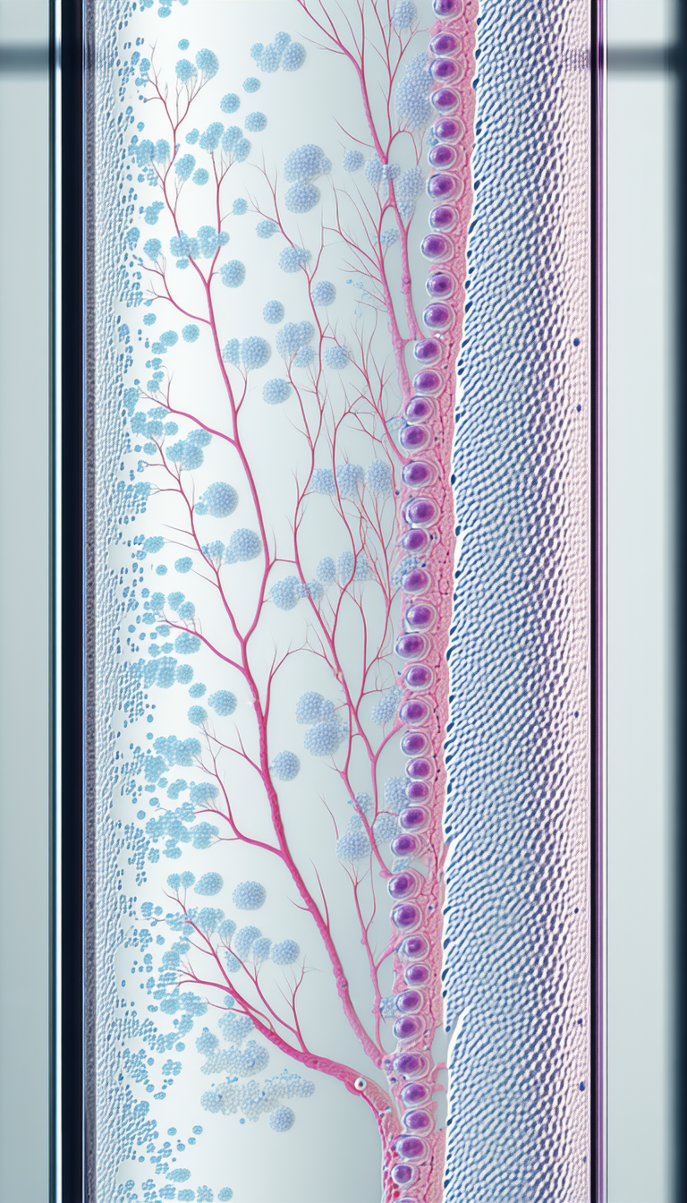 A Blue And Pink Image Of A Tree Is Displayed