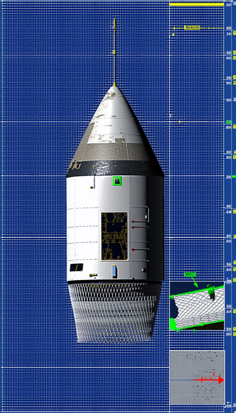 The Image Is A Computer-generated (cgi) Model Of A Space Shuttle, Which Appears To Be A Rocket