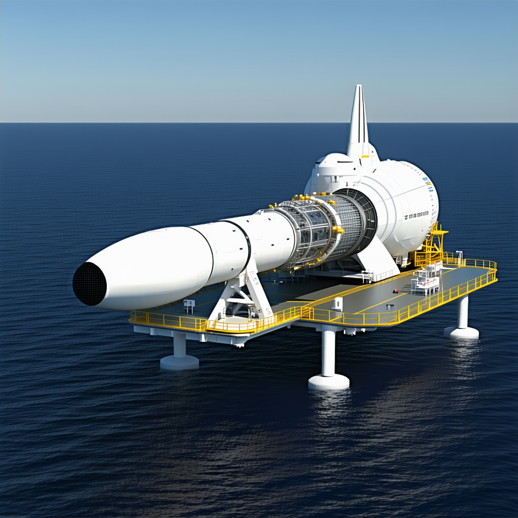 A Large White Submarine Floating On The Water