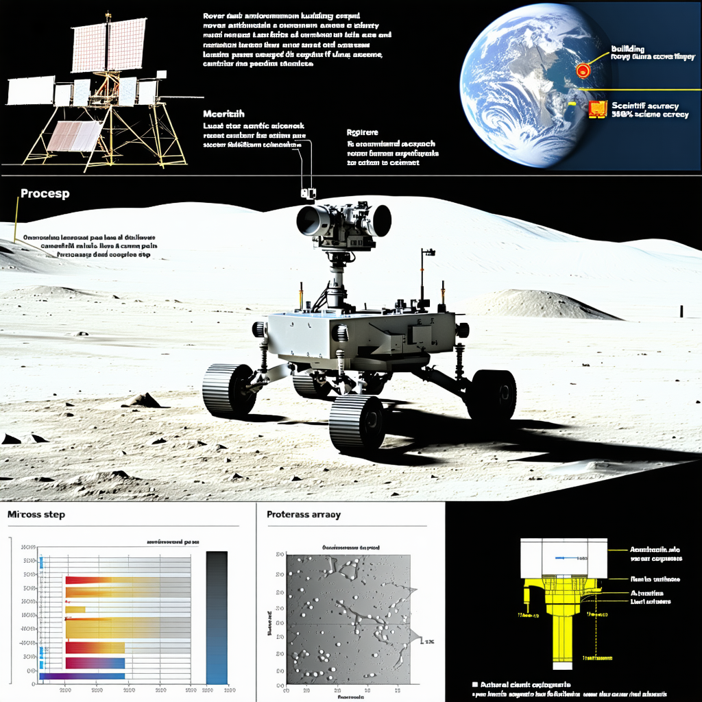 The Image Is A Poster That Features A Robotic Vehicle On A Planet