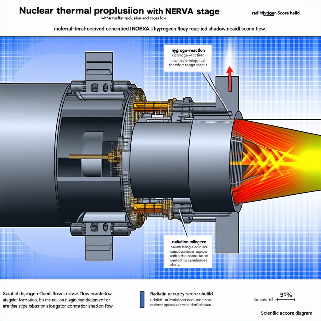 The Image Is A Diagram Showing The Process Of Nuclear Thermal Propulsion With Nerva Stage