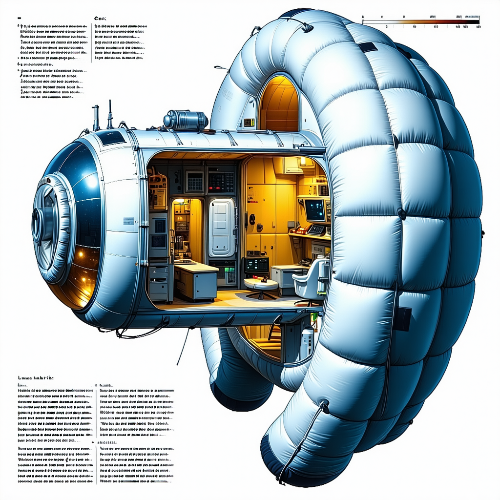 detailed illustration space station