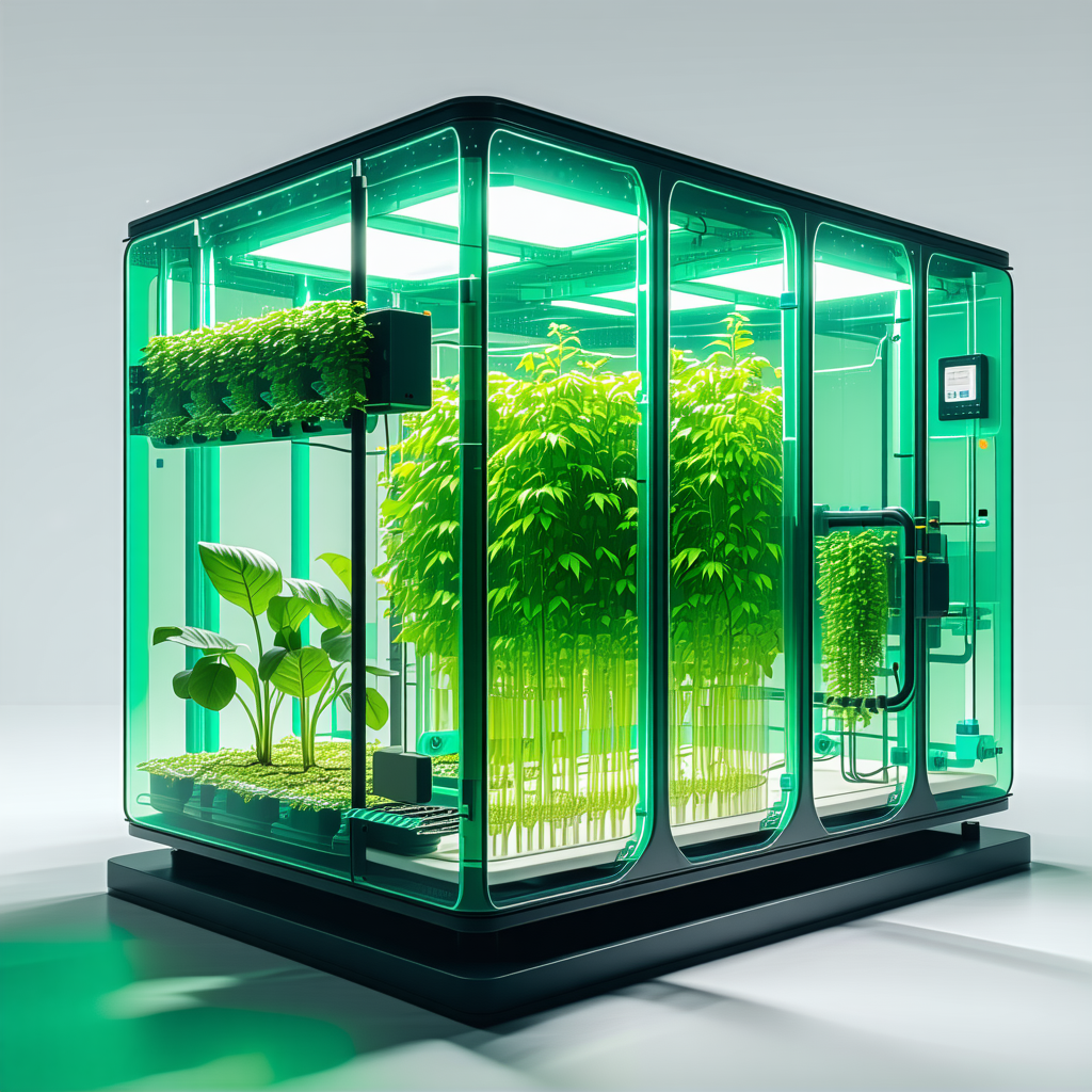 A Large Greenhouse Filled With A Variety Of Plants
