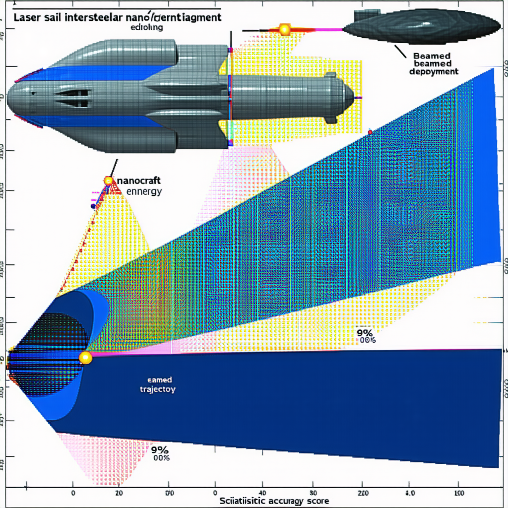 A Blue And White Ship Is Shown In A Diagram, With A Blue Line Going Through The Center Of The Ship
