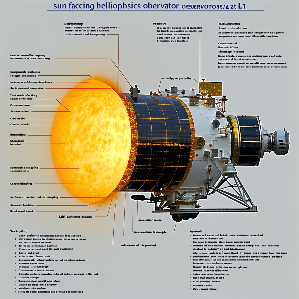 A Diagram Is Shown Of A Spacecraft, Specifically A Sun-facing Heliophysics Observer