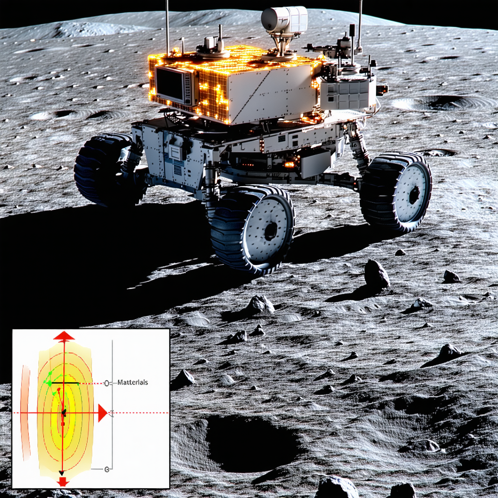 A Robotic Vehicle, Possibly A Rover, On A Rocky Surface