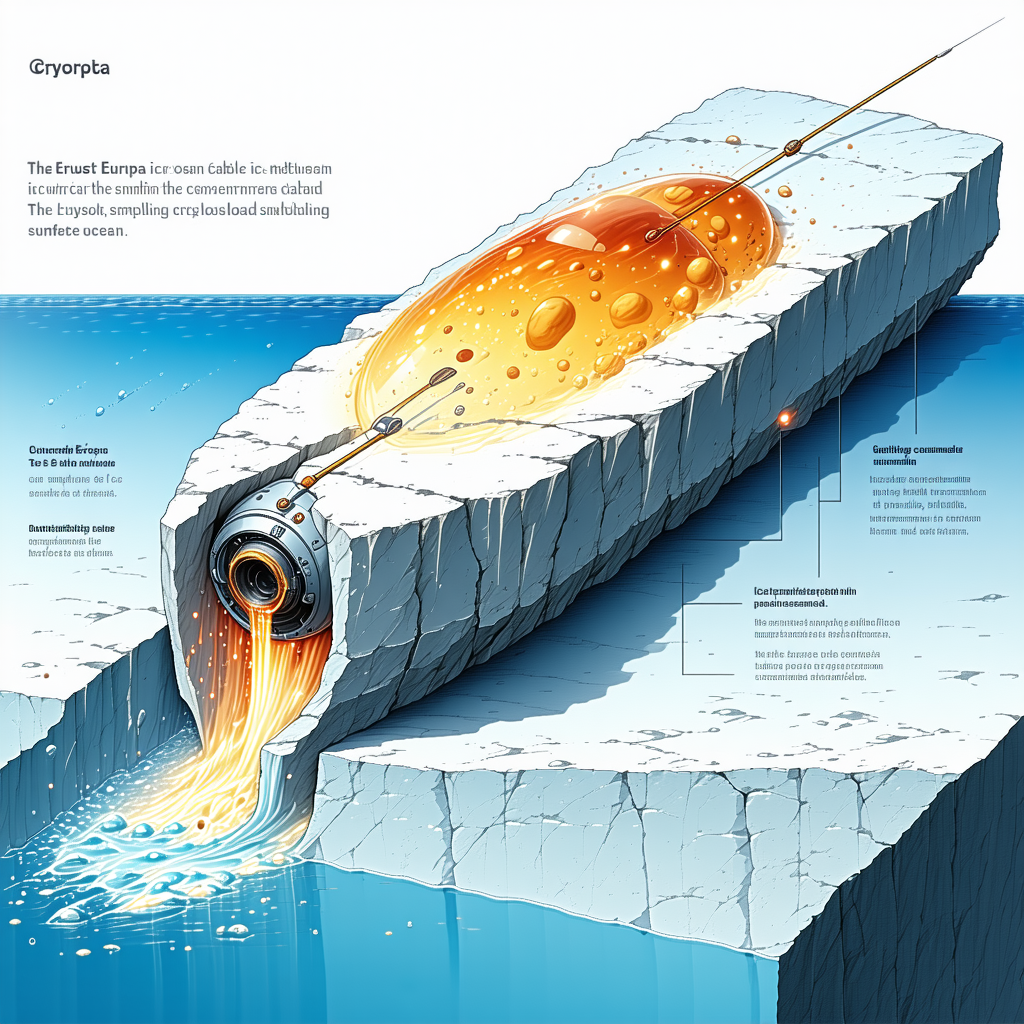 A Large Iceberg Is Shown In A Picture, With A Long Tube Sticking Out Of It