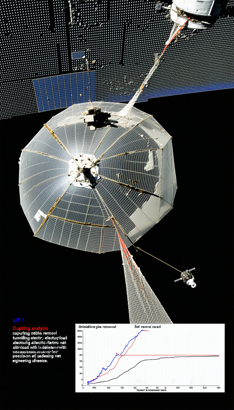 A Large Satellite Is Being Lifted Into The Sky By A Crane