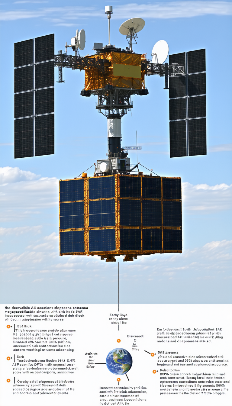 A Large Satellite, Possibly A Space Station, Floating In The Sky