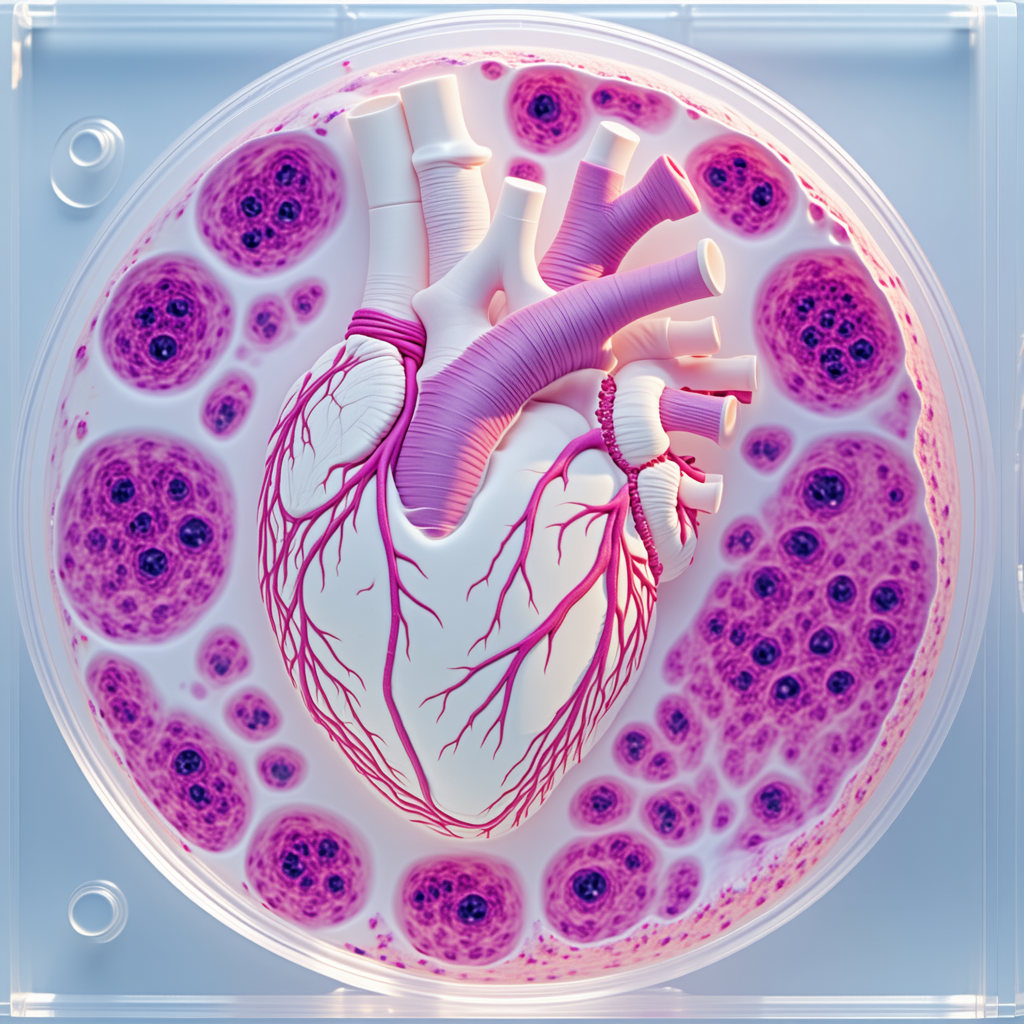 A Close-up Of A Heart, Showcasing Its Intricate Structure And Details