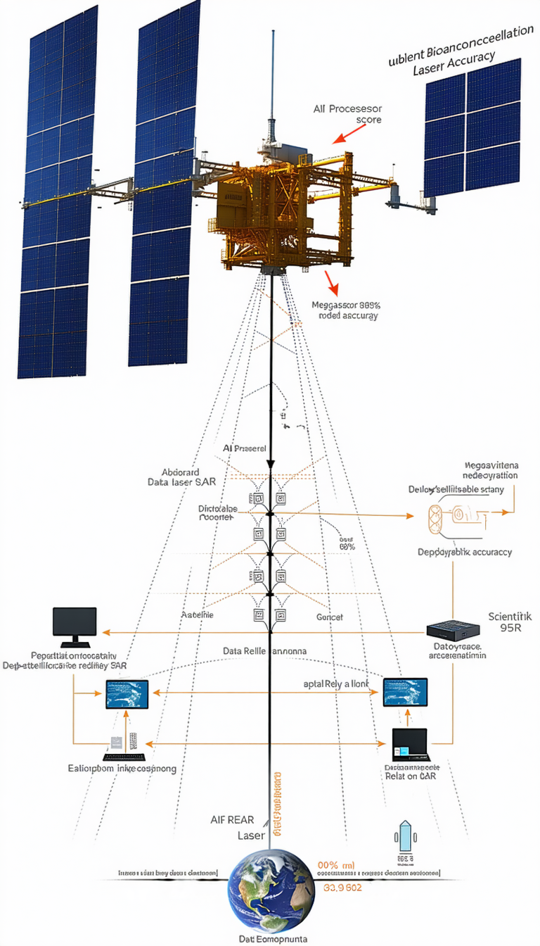 The Image Is A Diagram Showing The Process Of Data Transmission