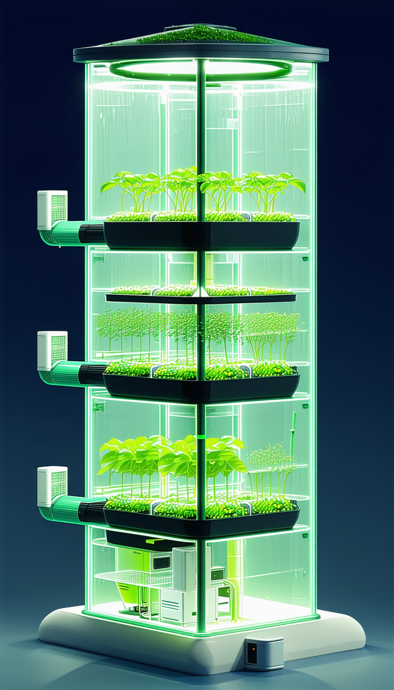 A Large Green Plant Is Growing In A Greenhouse, Surrounded By Many Other Plants