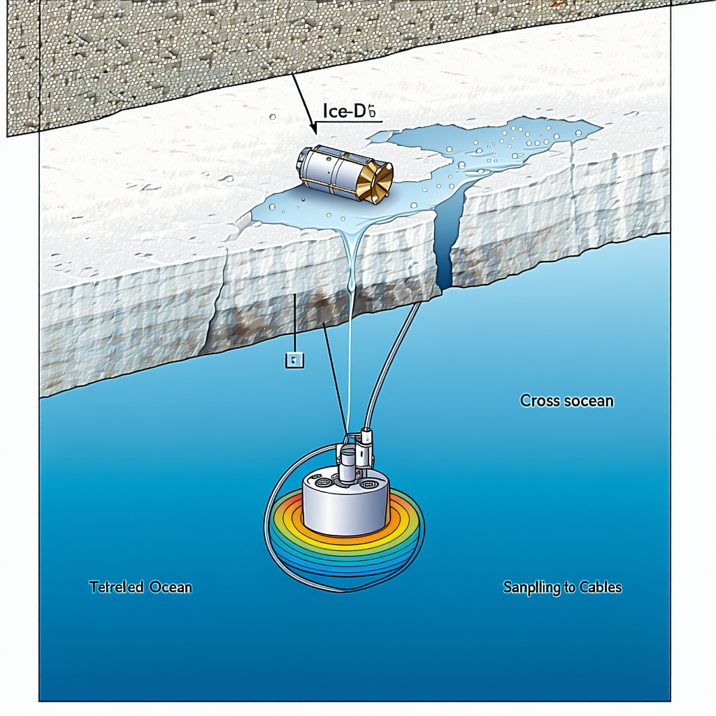 A Submerged Object, Possibly A Buoy Or A Piece Of Equipment, Located In The Middle Of The Ocean