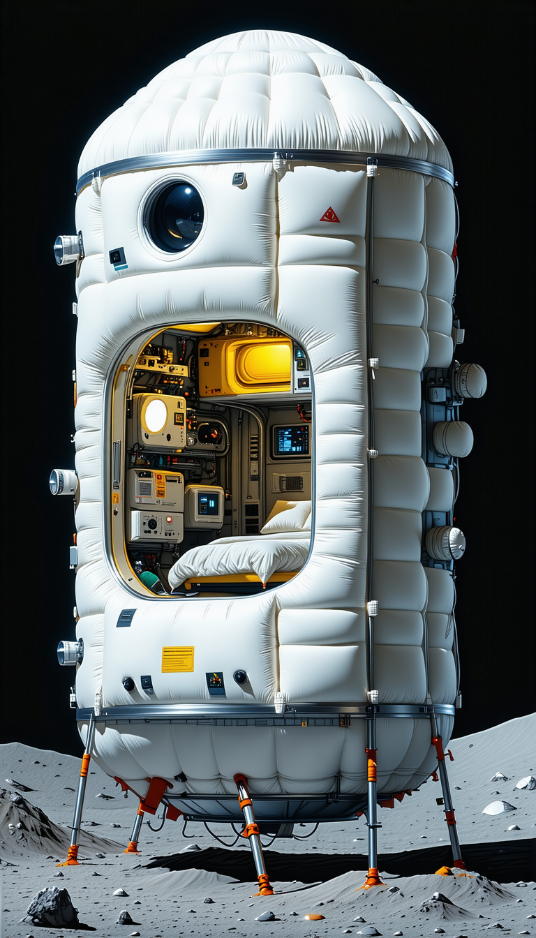 A White Space Shuttle With A Large Window On The Side