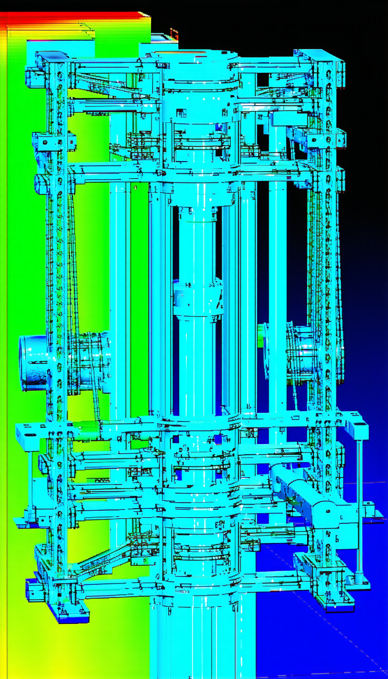A Large Blue Structure Is Shown In The Image