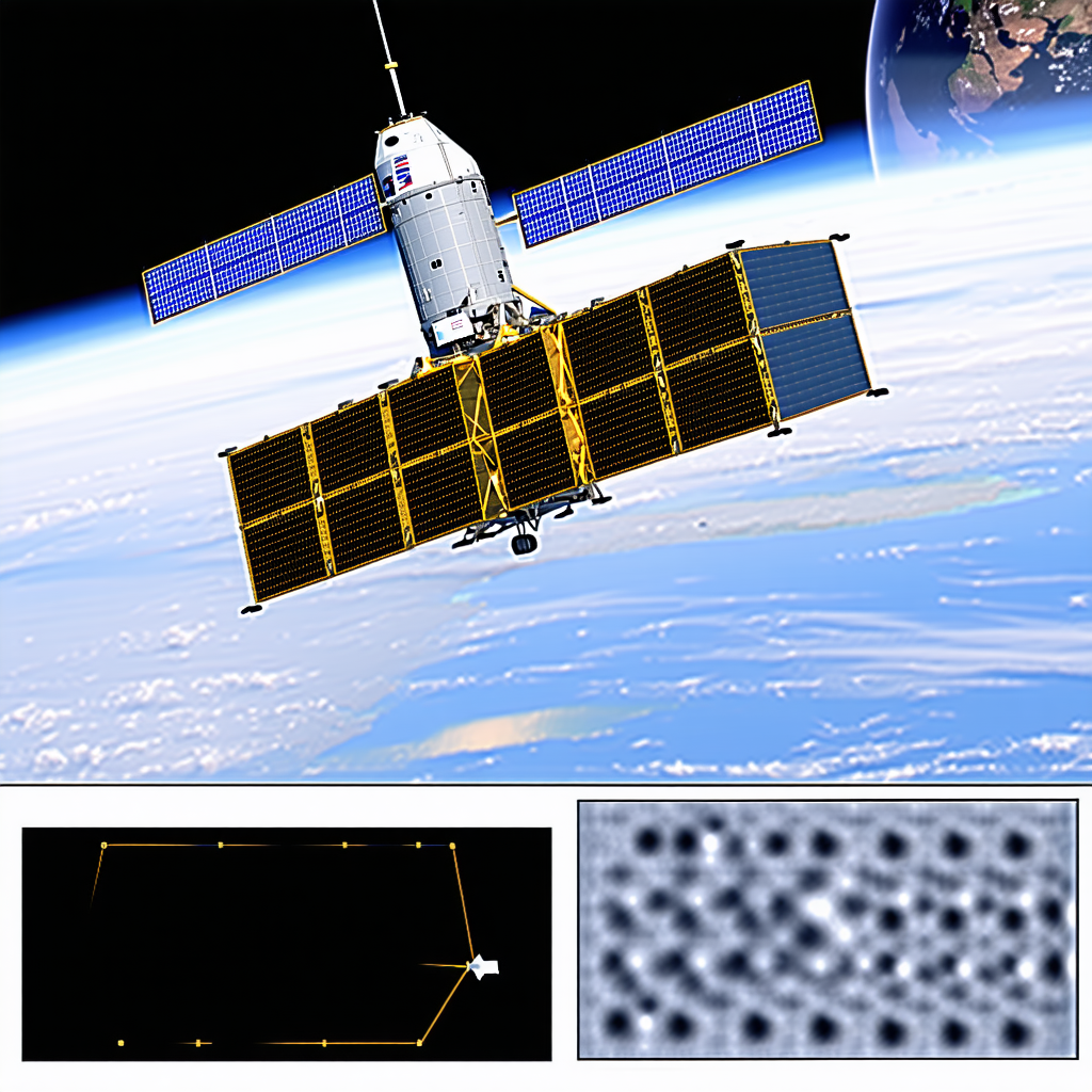 A Spacecraft With A Large Satellite Dish On Top Of It